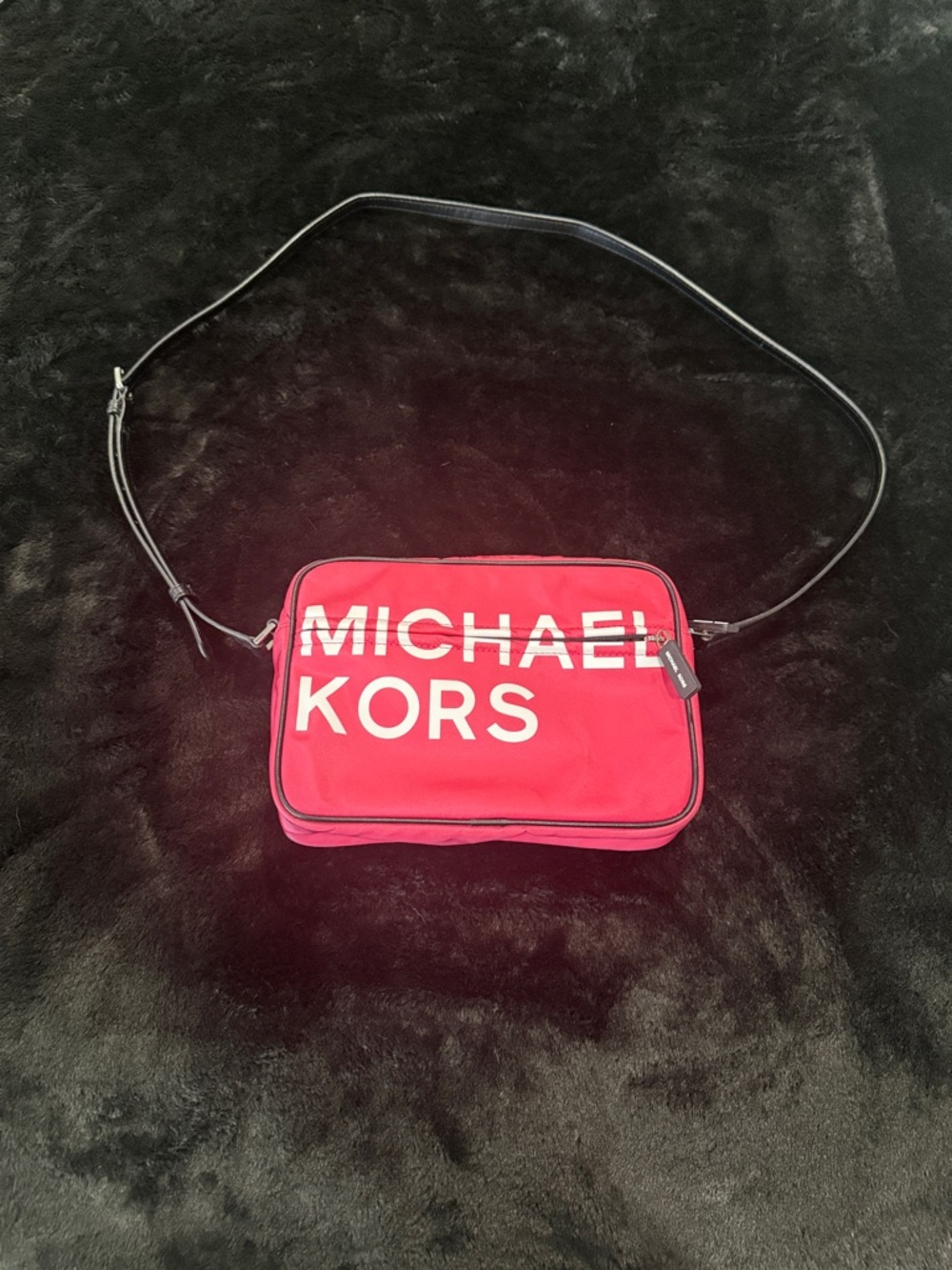 Michael Kors Pink Logo Crossbody Camera Bag